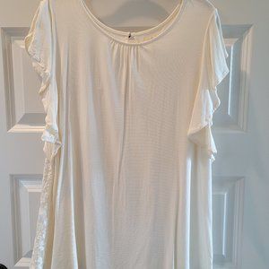 Matilda Jane womens cream lace tunic